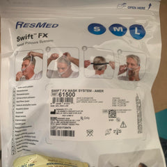 ResMed Swift FX headgear soft material close-up emphasizes gentle skin contact