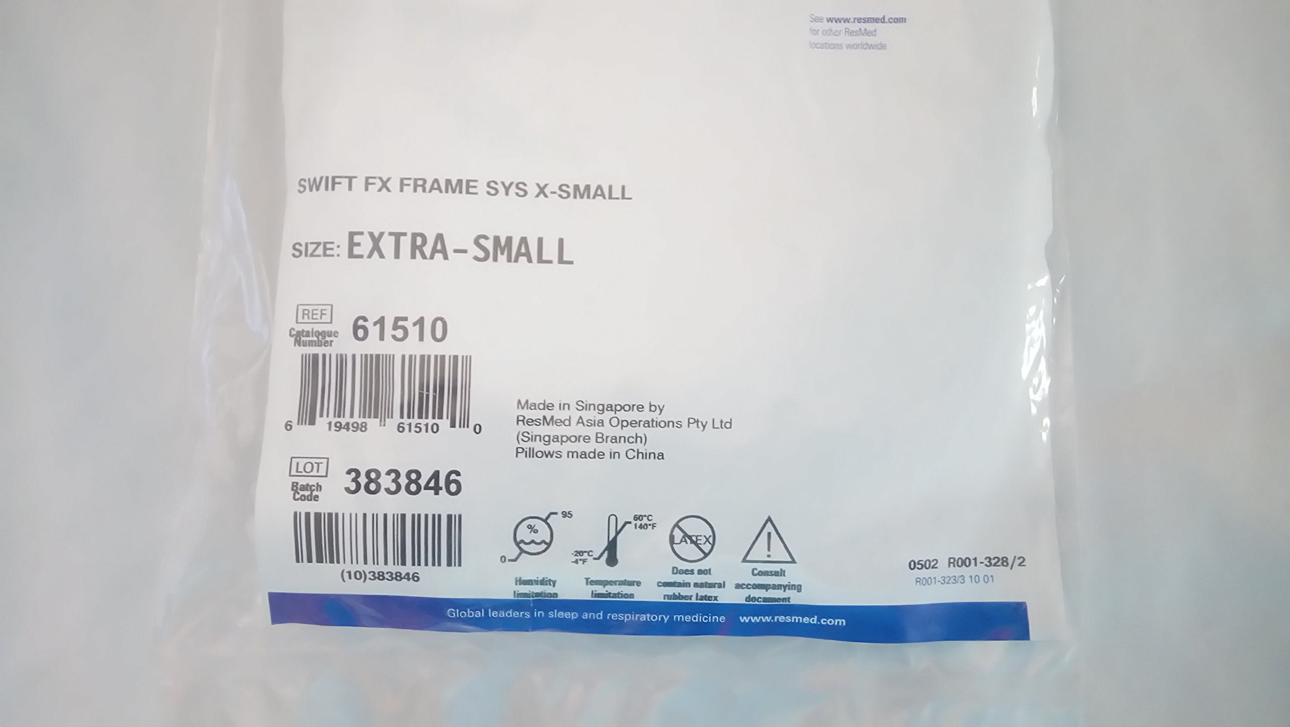 ResMed Swift FX replacement frame X-Small, close-up, durable construction for repeated use.