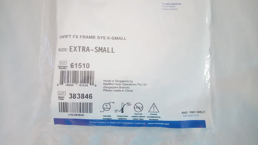 ResMed Swift FX replacement frame X-Small, close-up, durable construction for repeated use.