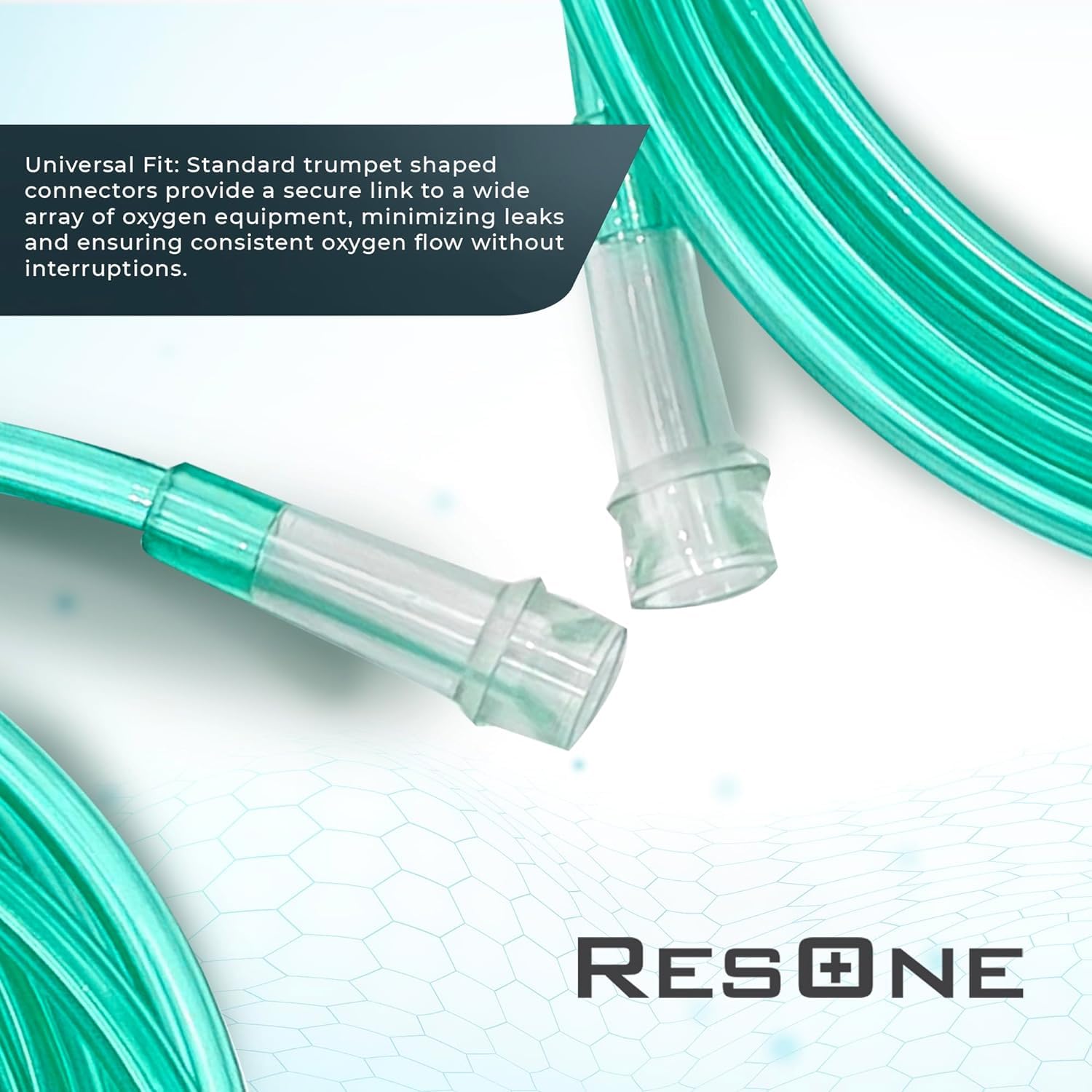 ResOne tubing in use with nasal cannula and concentrator scene.