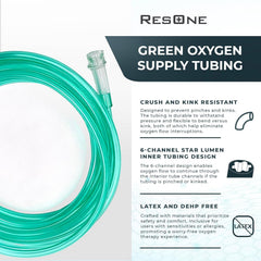 ResOne tubing 50ft length close-up showing flexible connection for easy placement.