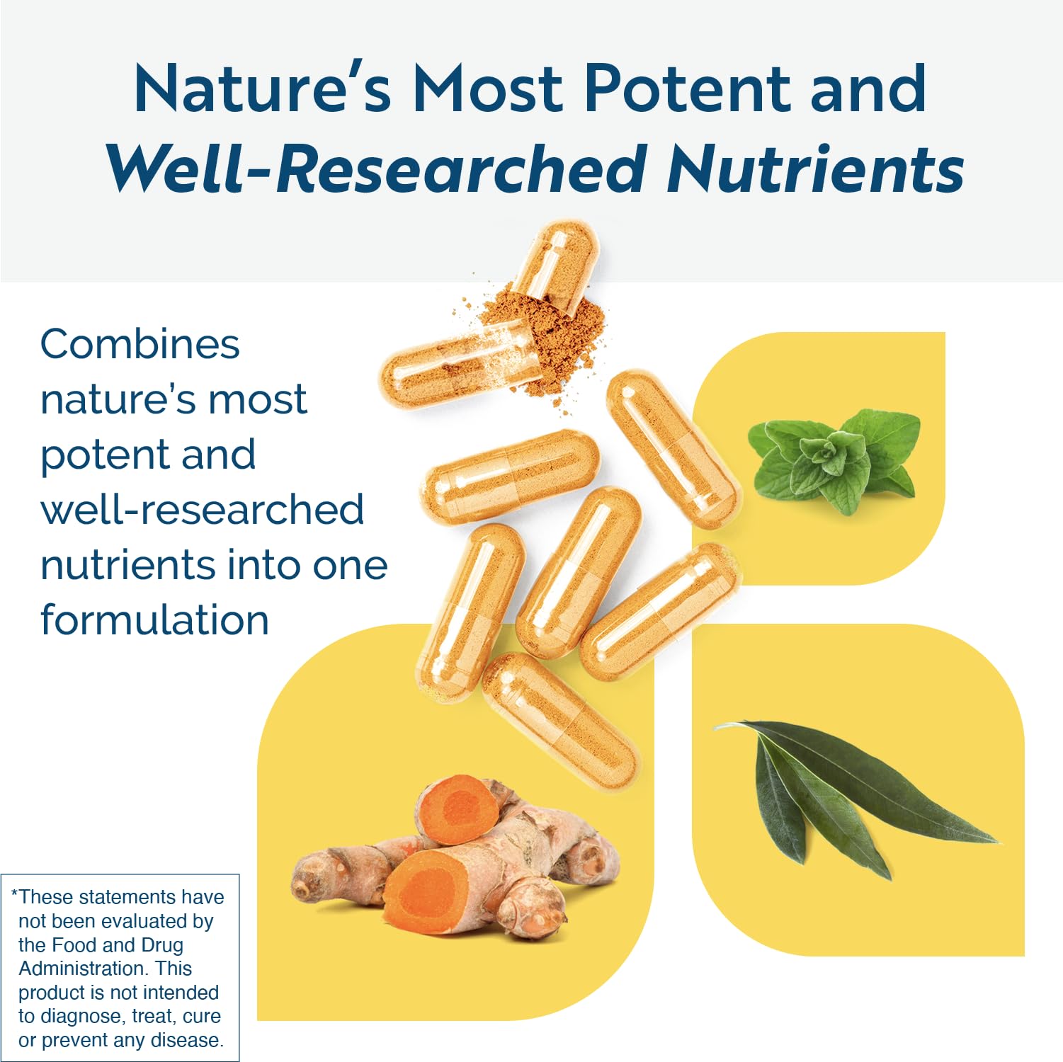 Researched Nutritionals Microbinate capsules poured, indicating convenient daily use