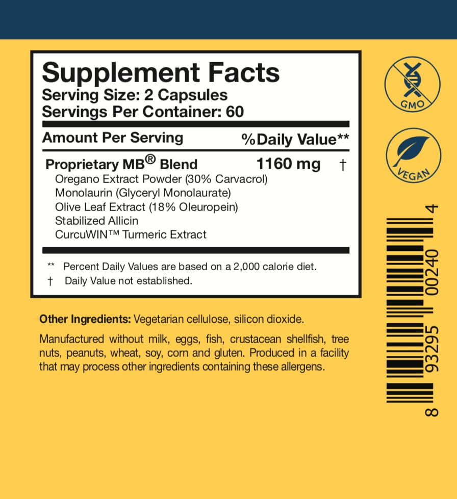 Researched Nutritionals Microbinate turmeric extract capsule, hinting at anti-inflammatory ingredients
