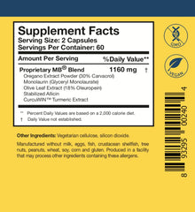 Researched Nutritionals Microbinate turmeric extract capsule, hinting at anti-inflammatory ingredients