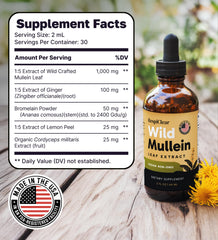 RESPICLEAR Mullein Drops tongue application for quick, convenient respiratory support