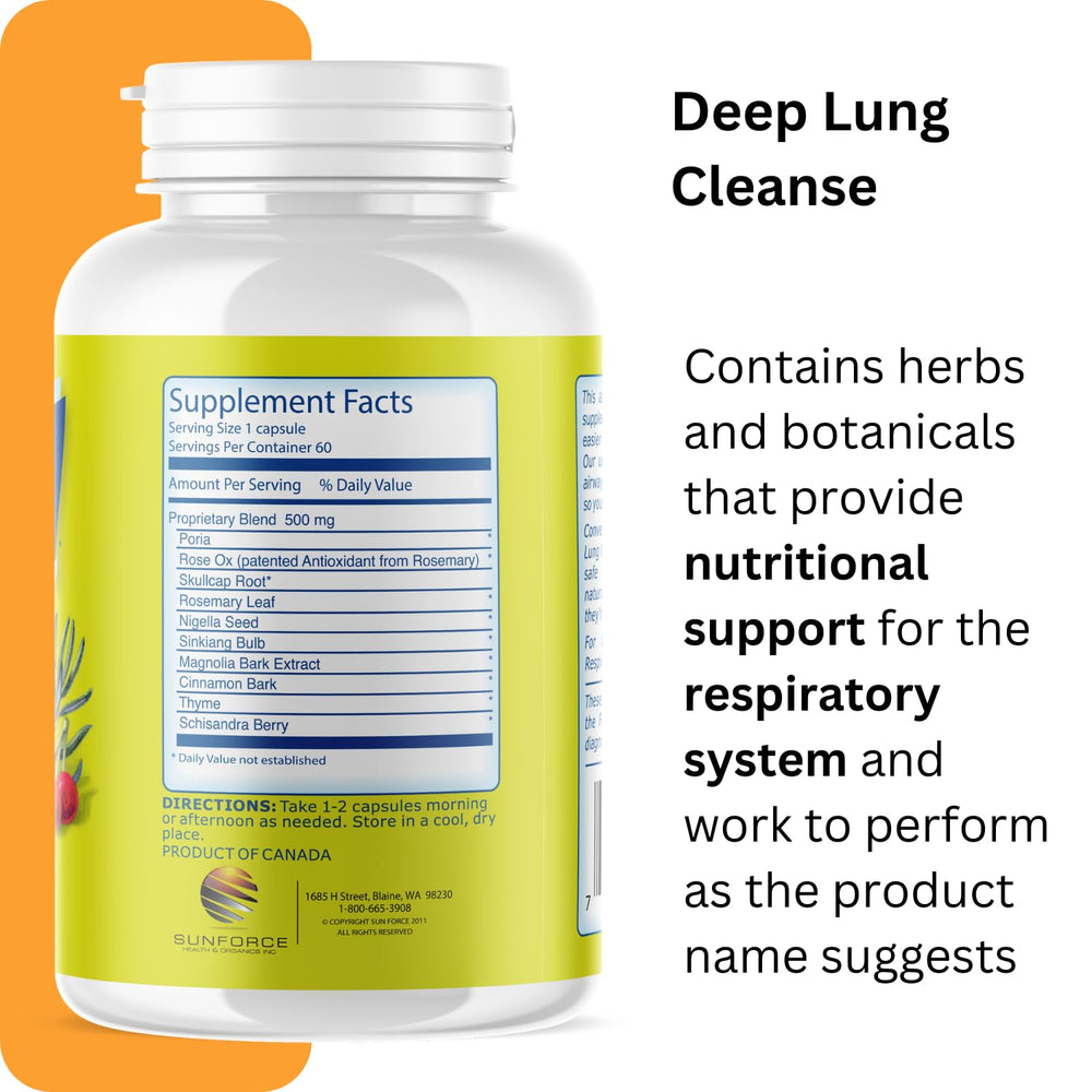 Pouring RespirActin Deep Lung Cleanse bottle to illustrate dosing convenience