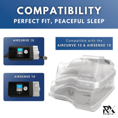 RespiraX sealing technology highlights reliable seal performance on AirSense tubs.