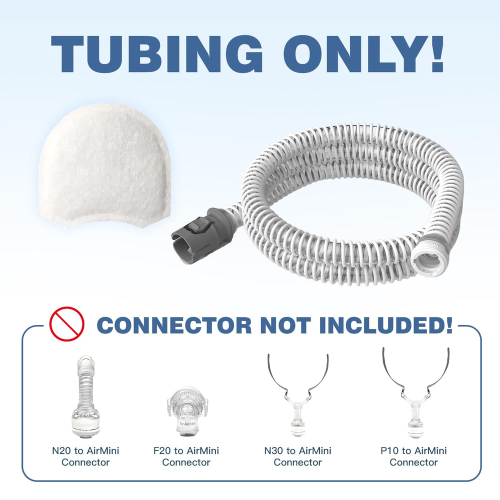 RespWave AirMini tubing is flexible and durable for daily or travel use.