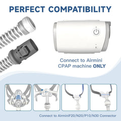 RespWave AirMini tubing operates quietly and remains odor-free for calmer nights.