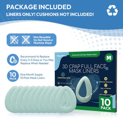 RespWave CPAP liner compatible with major full-face masks for versatility.