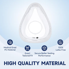 RespWave silicone cushion delivers ultra-soft contact for comfortable nightly wear.