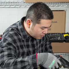 Restaurantware earplugs provide 32dB noise reduction for ambient kitchen sounds.