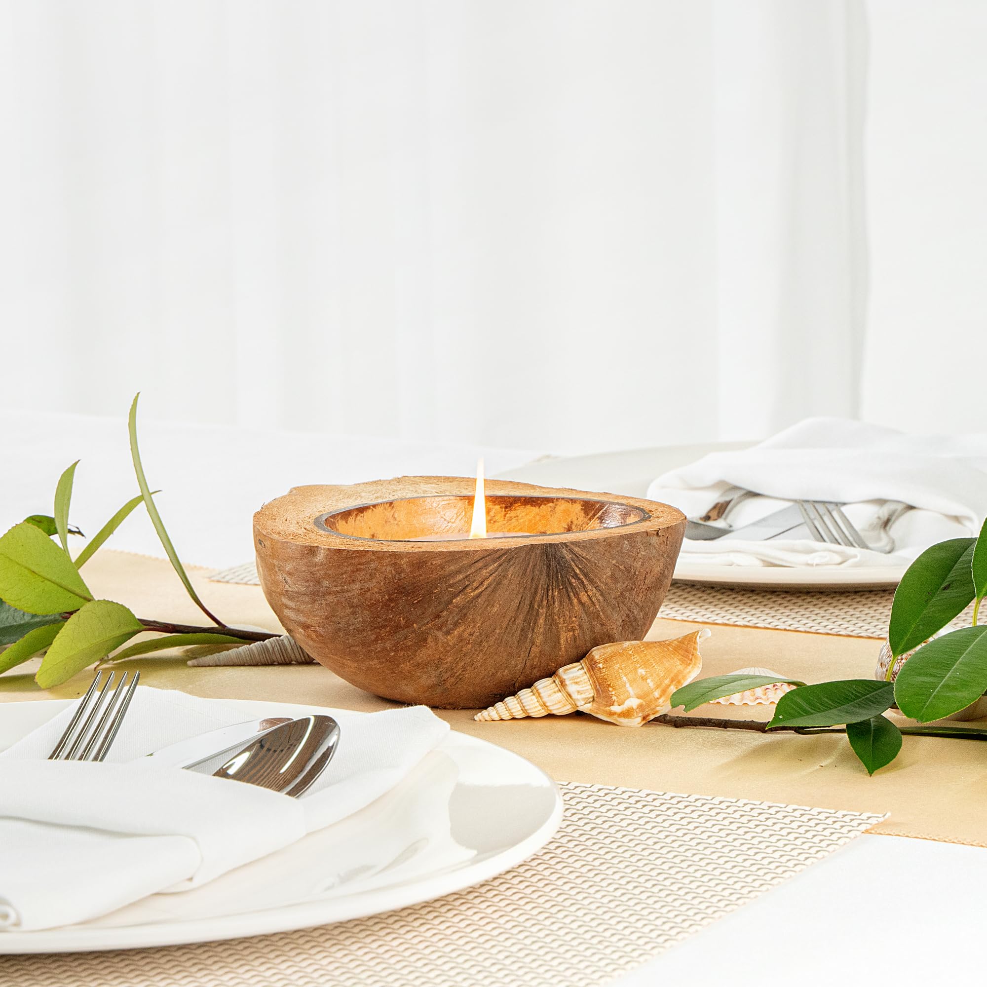 Coco Casa candle height 2.5 inches in elegant silhouette