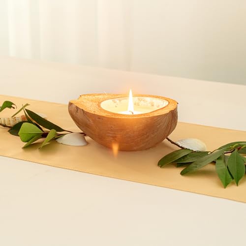 Eco-conscious design of Coco Casa coconut shell candle