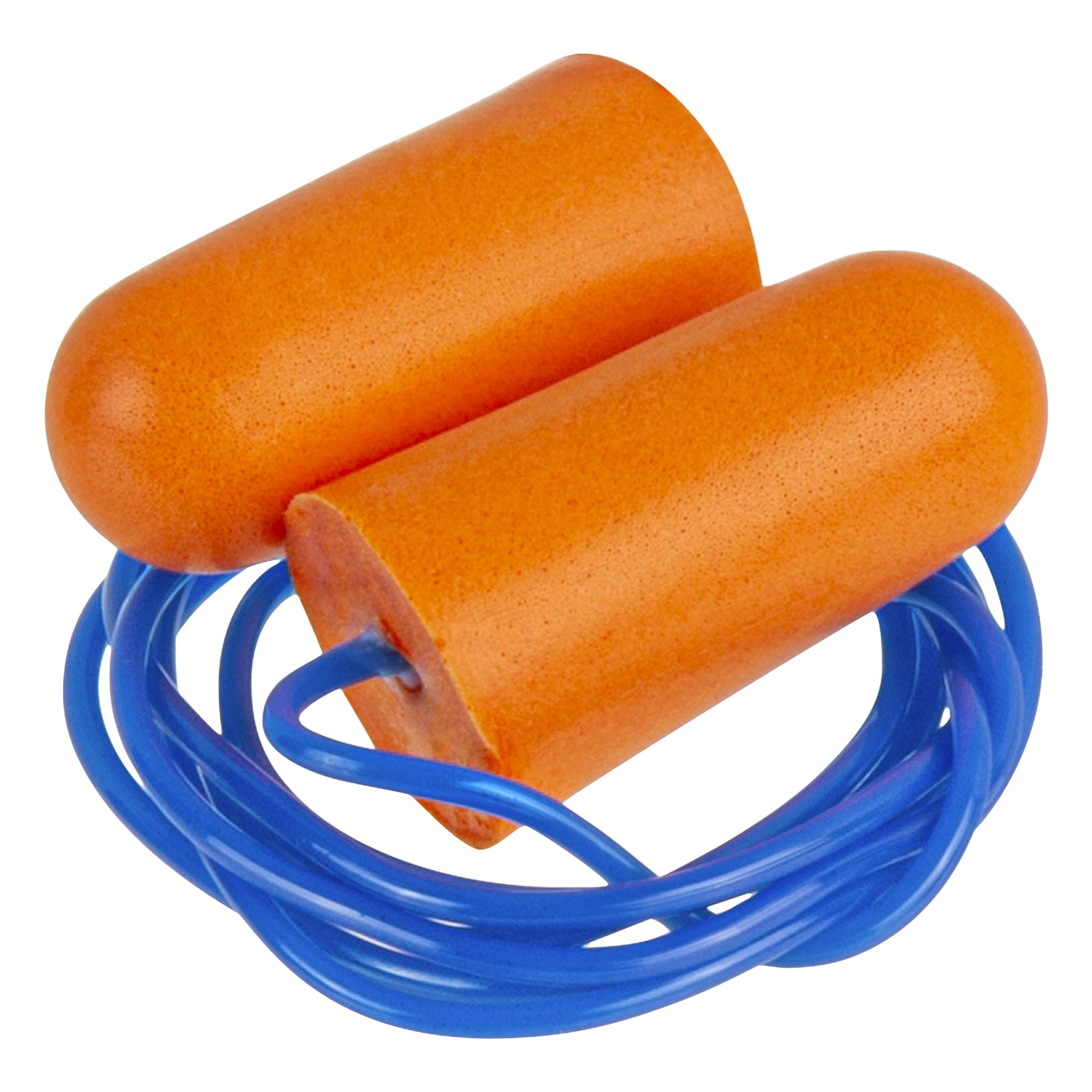 Close-up of soft foam tip on Restaurantware ear plugs for comfort.