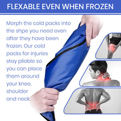 Resters Choice 2-pack ice packs provide convenient hot and cold therapy options.