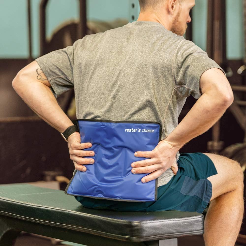 Resters Choice ice pack 11x14 hip relief delivers wide-area cooling for inflamed hips.