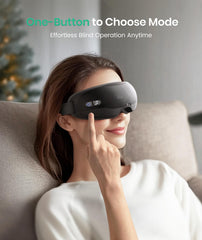Restnature massager in deep-pressure mode targets focused rest for eyes.