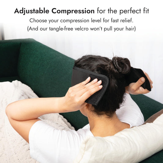Restology Labs gel temp therapy pad absorbs heat or cold for customizable comfort.