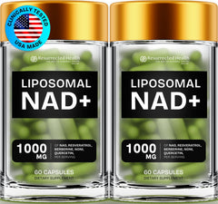 Resurrected Health liposomal NAD Noni bottle — steady energy for busy mornings