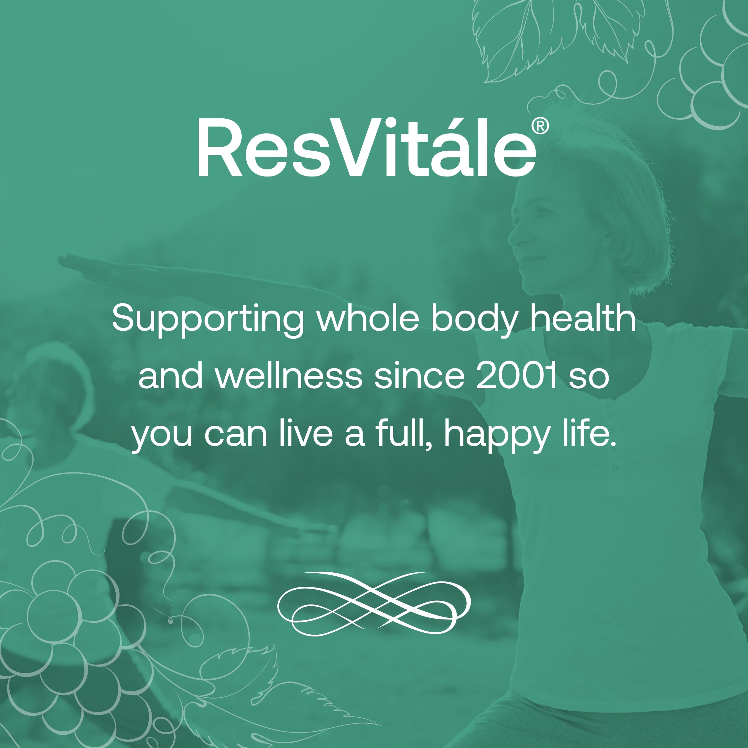 ResVitale Resveratrol bottle on counter ready for daily use