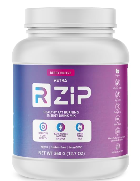 RETRA Zip Berry Breeze canister front view for convenient daily energy on the go.