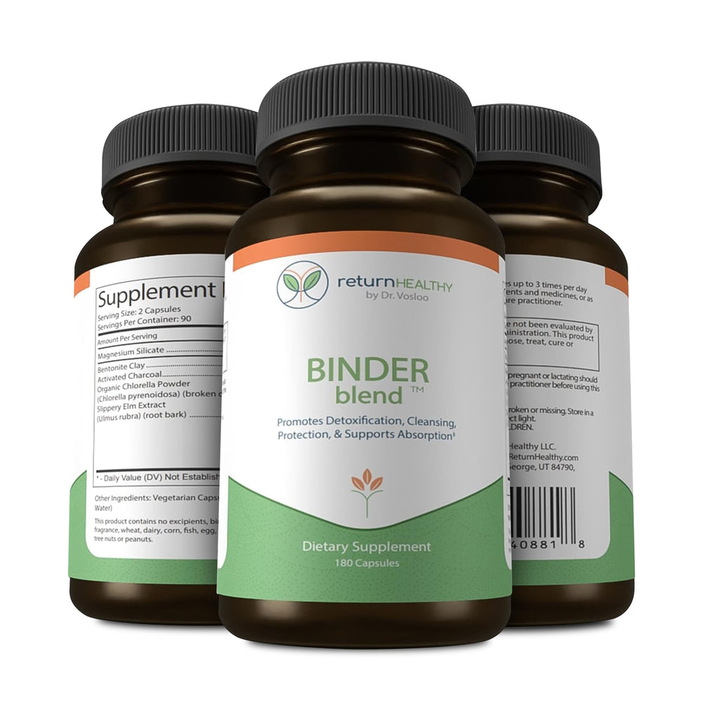Return Healthy Binder Blend gut-support demonstrates a targeted approach to digestive balance.