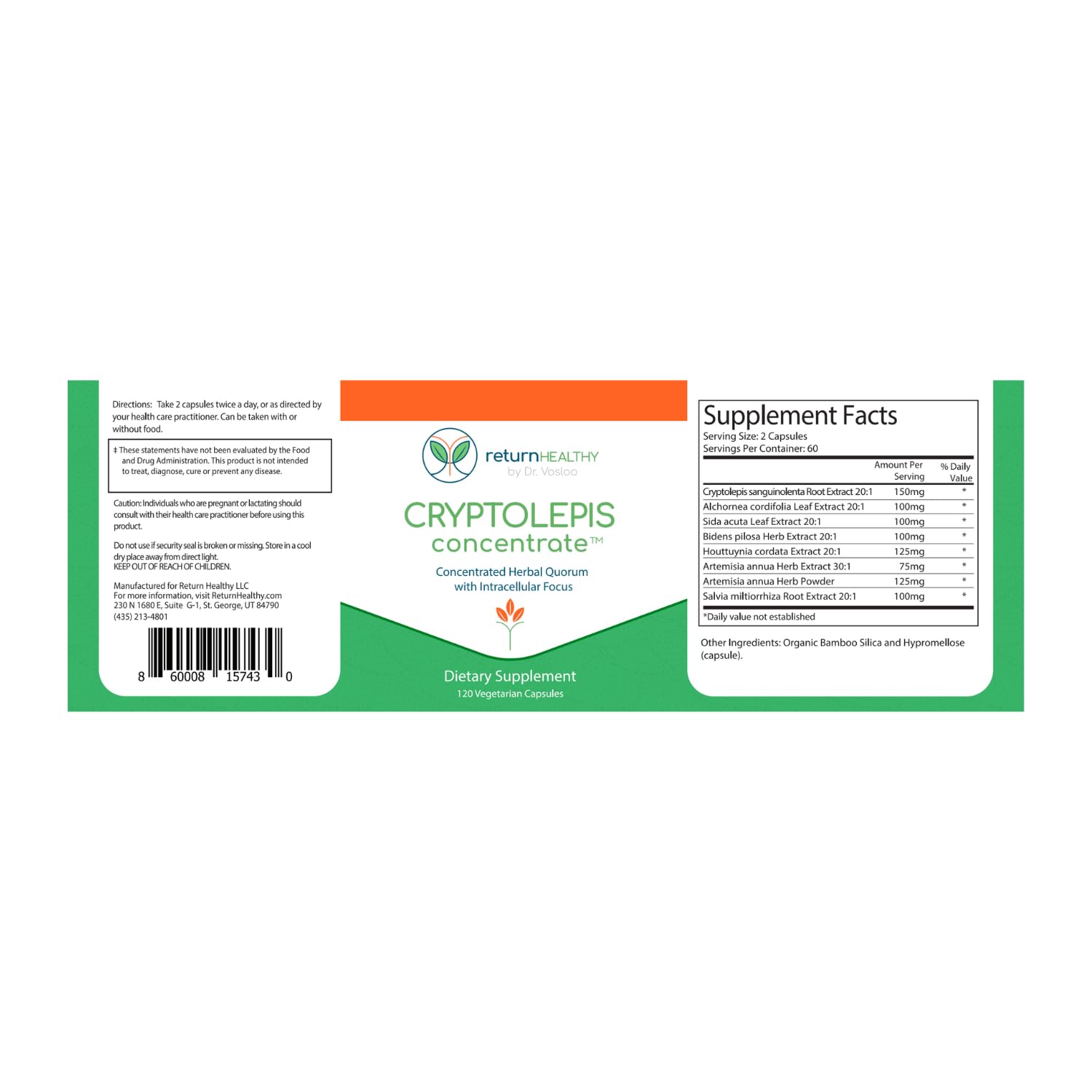 Return Healthy Cryptolepis Concentrate bottle on shelf encourages daily use.