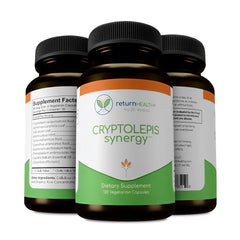 Return Healthy Cryptolepis Synergy daily routine on a tidy shelf supports consistency