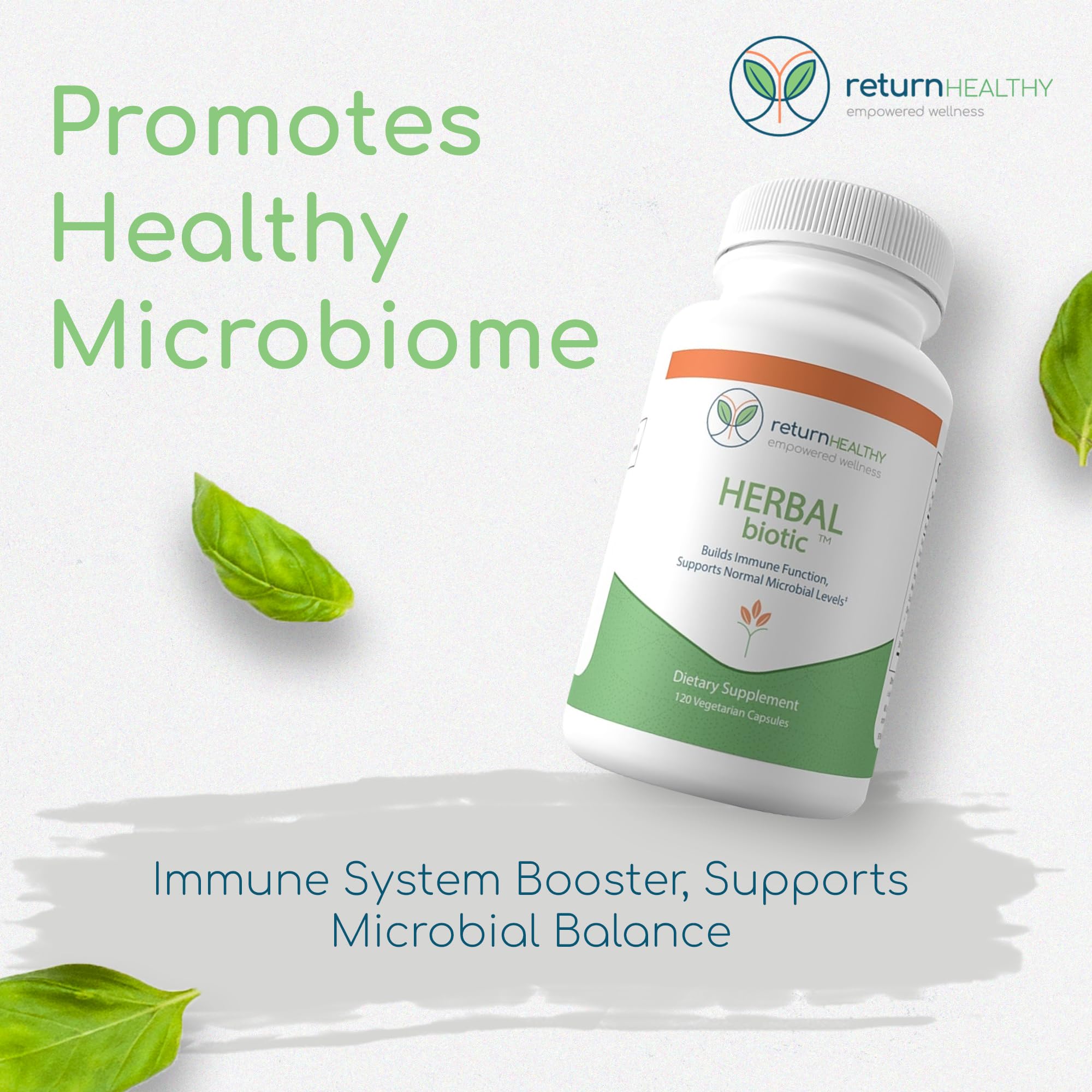 Return Healthy Herbal Biotic capsules ready for daily wellness routine