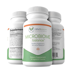 Return Healthy Microbiome Balance daily use scene illustrating regular digestive routine