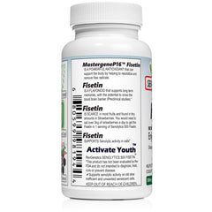 REVGENETICS Senolytics 500 label detail showing dosage and ingredients