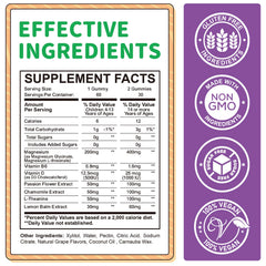ReviNutra magnesium gummies kids chews grape; convenient daily relaxation for kids
