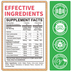 ReviNutra sugar-free gummies provide gentle magnesium relief for daily calm.