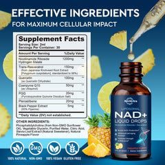 ReviNutra liposomal NAD label emphasizing 1200mg dosage