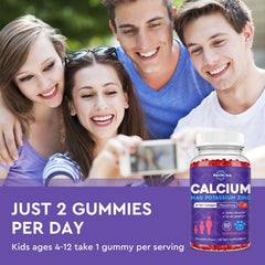 ReviNutra bottle label closeup highlights calcium 600 mg and vitamin D3 for bone health.