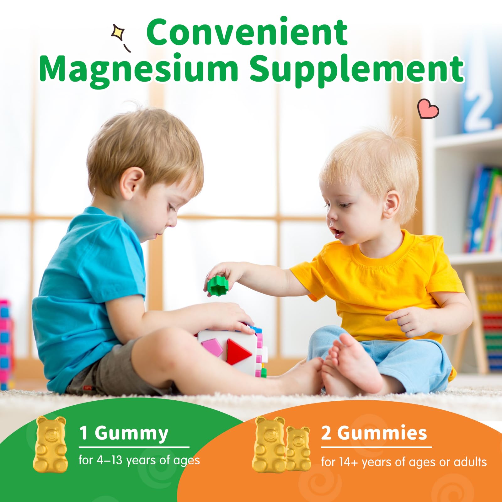 Gummies ready to chew with a glass of water for easy use in daily routine