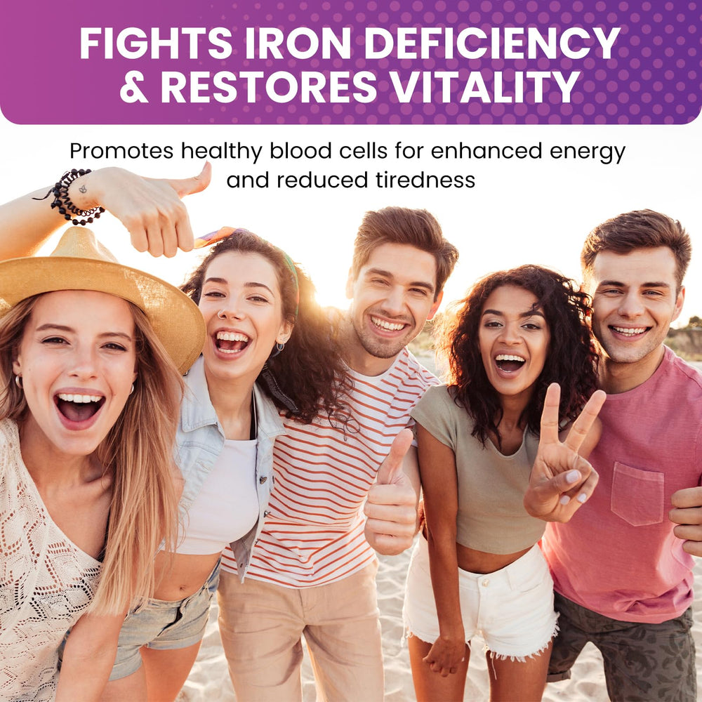 ReviNutra iron drops with dropper for easy dispensing.