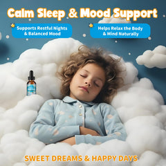 ReviNutra Kids chamomile calming drops bottle for bedtime routines
