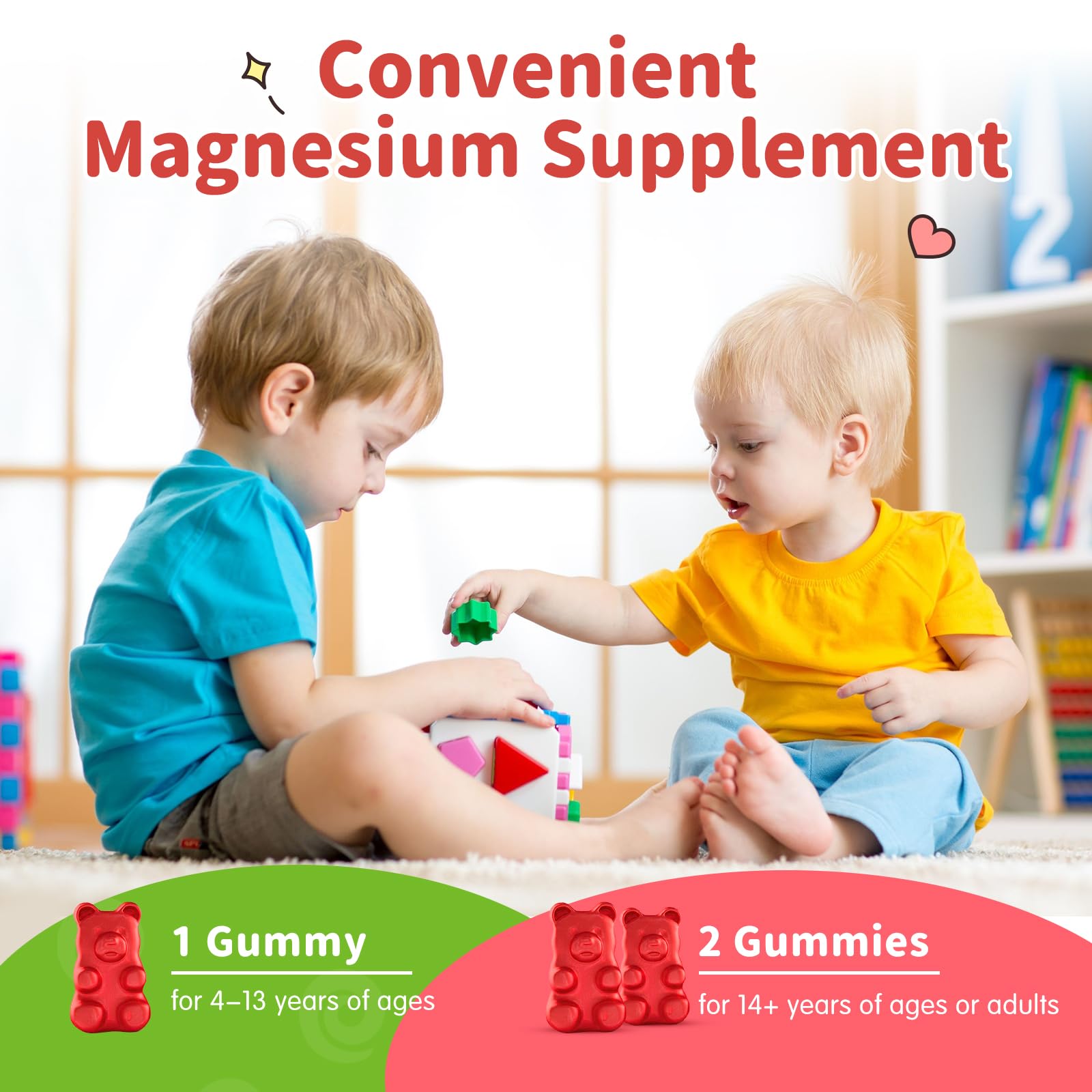 ReviNutra Kids Magnesium Gummies bedtime scene suggests gentle relaxation.