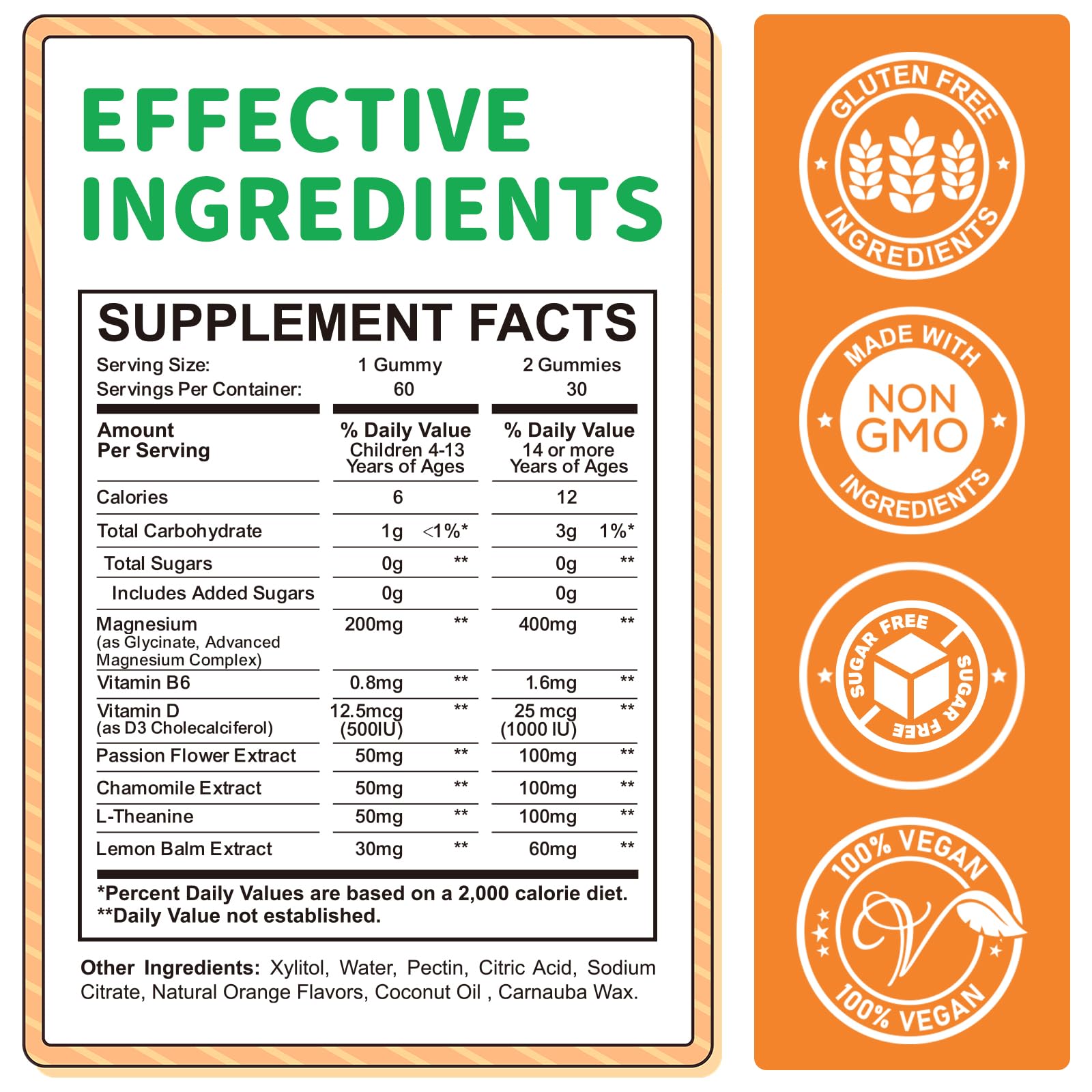ReviNutra kids magnesium gummies orange bottle ideal for relaxing bedtime routine.