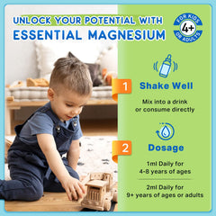 ReviNutra Kids Magnesium Liquid measuring dropper for easy dosing
