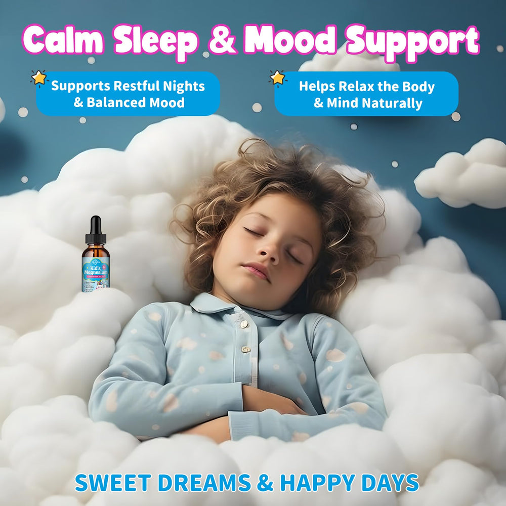 ReviNutra kids magnesium drops dropper cap close-up for easy dosing
