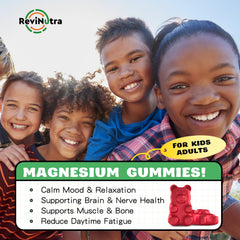 ReviNutra magnesium gummies with kid friendly dosing for daily use