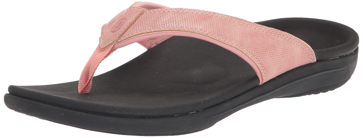 REVITALIGN Yumi metallic strap sandal offers stylish comfort for daily wear.