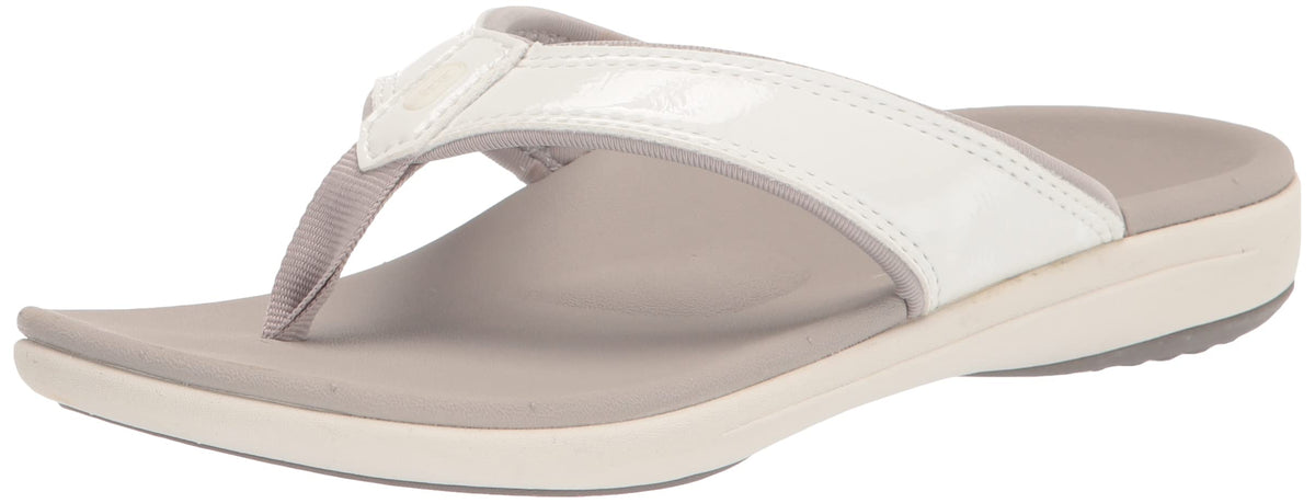 REVITALIGN Yumi Orthotic Sandal front view showing supportive footbed for all day comfort