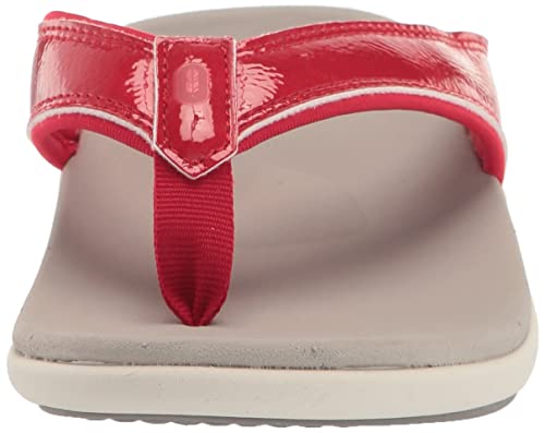 REVITALIGN Yumi sandal side profile highlights wide fit and durable outsole grip.