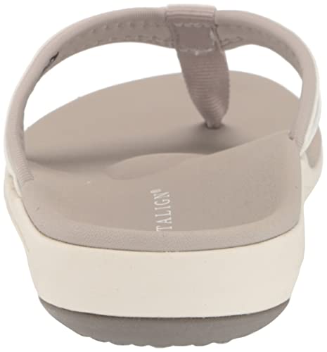 Revitalign Yumi orthotic sandal top view emphasizes patent-like finish and quick-dry lining.