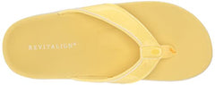 REVITALIGN Yumi yellow outsole close-up shows non-slip grip.