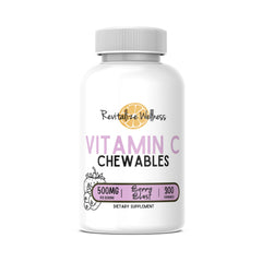 Revitalize Wellness Berry Blast bottle label showcasing berry flavor and vitamin C support.